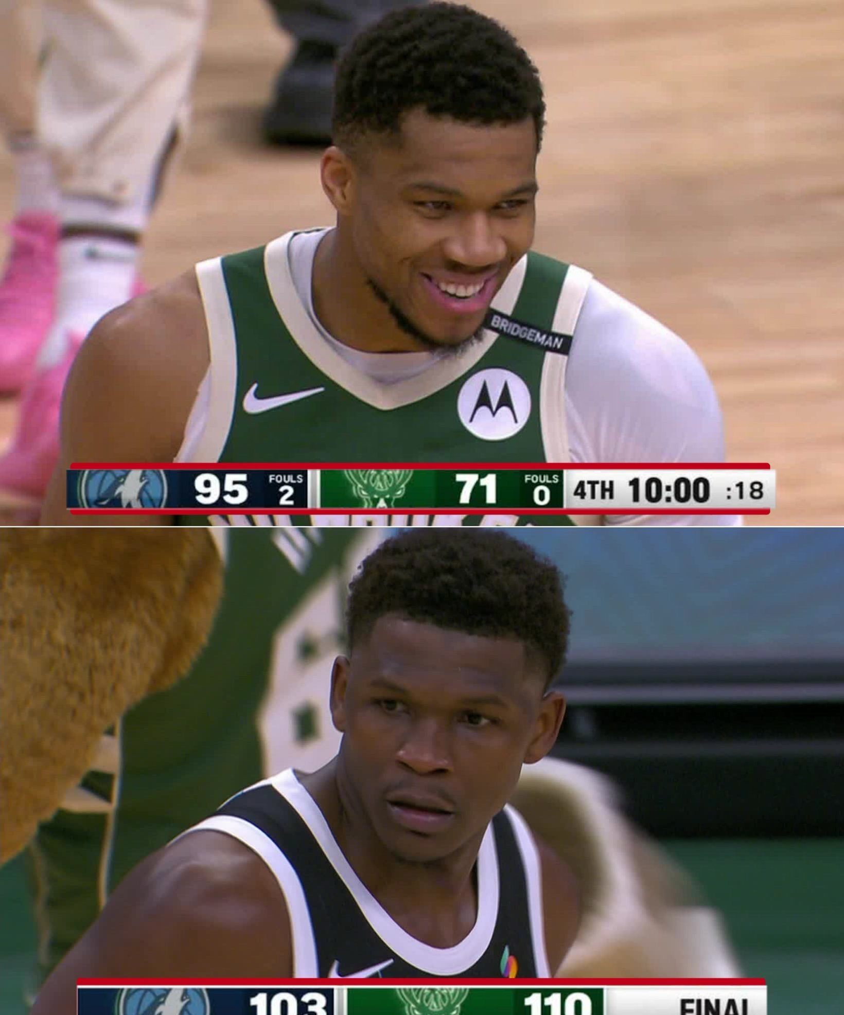 雄鹿胜魔术,继续保持不败。 雄鹿胜魔术,继续保持不败。