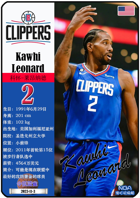 包含快船击败湖人，莱昂纳德砍下全场最高得分。的词条